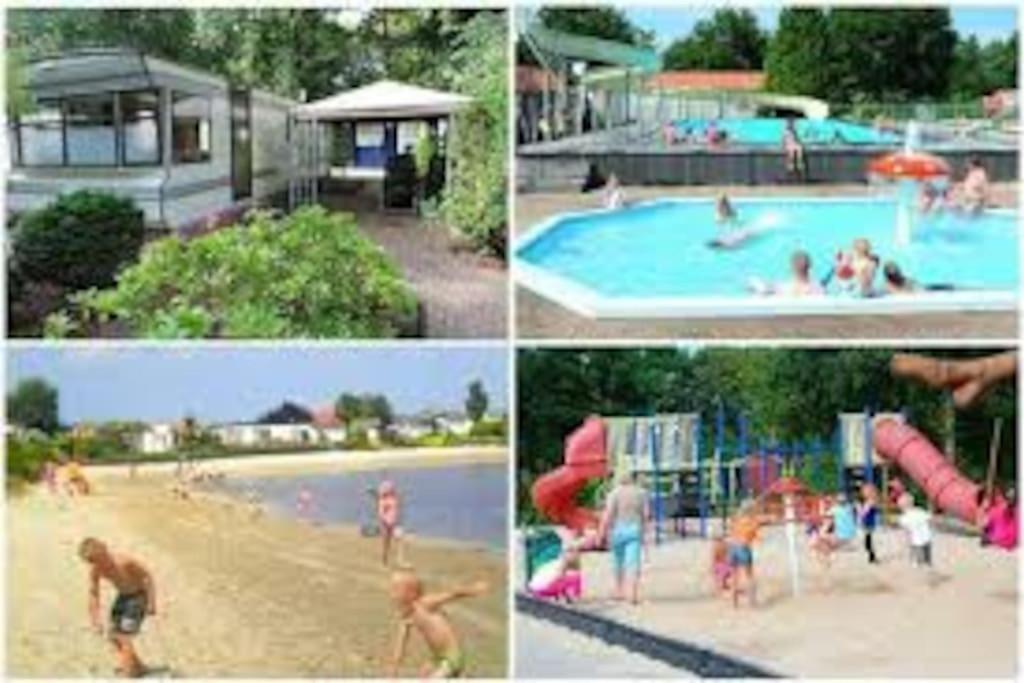 Chalet 14 Met Airco Familiecamping De Tien Heugten Schoonloo Drenthe Esterno foto